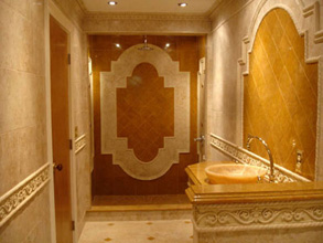 Palmira Gobi Accented With Inca Gold Polished Marble